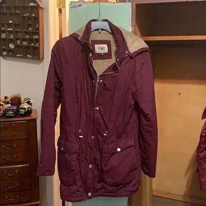 Maroon Parka coat
